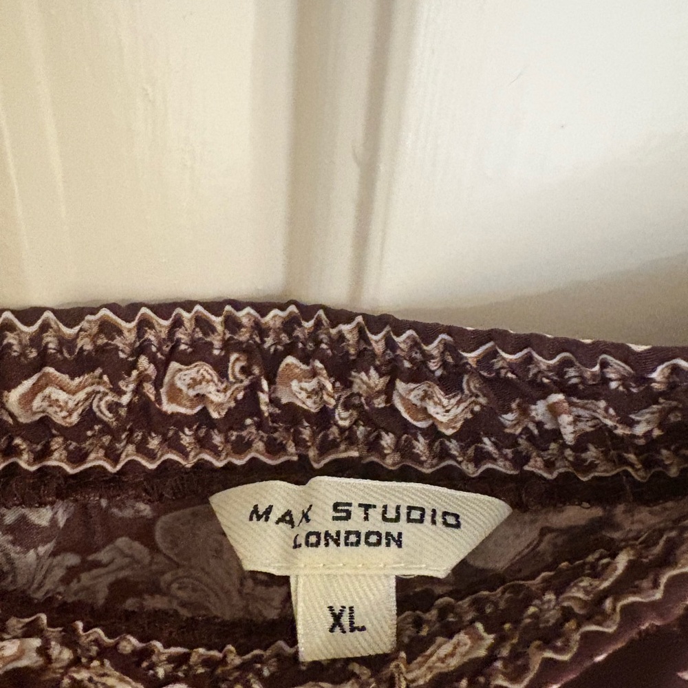 Max Studio Brown Patterned Dress - image 3